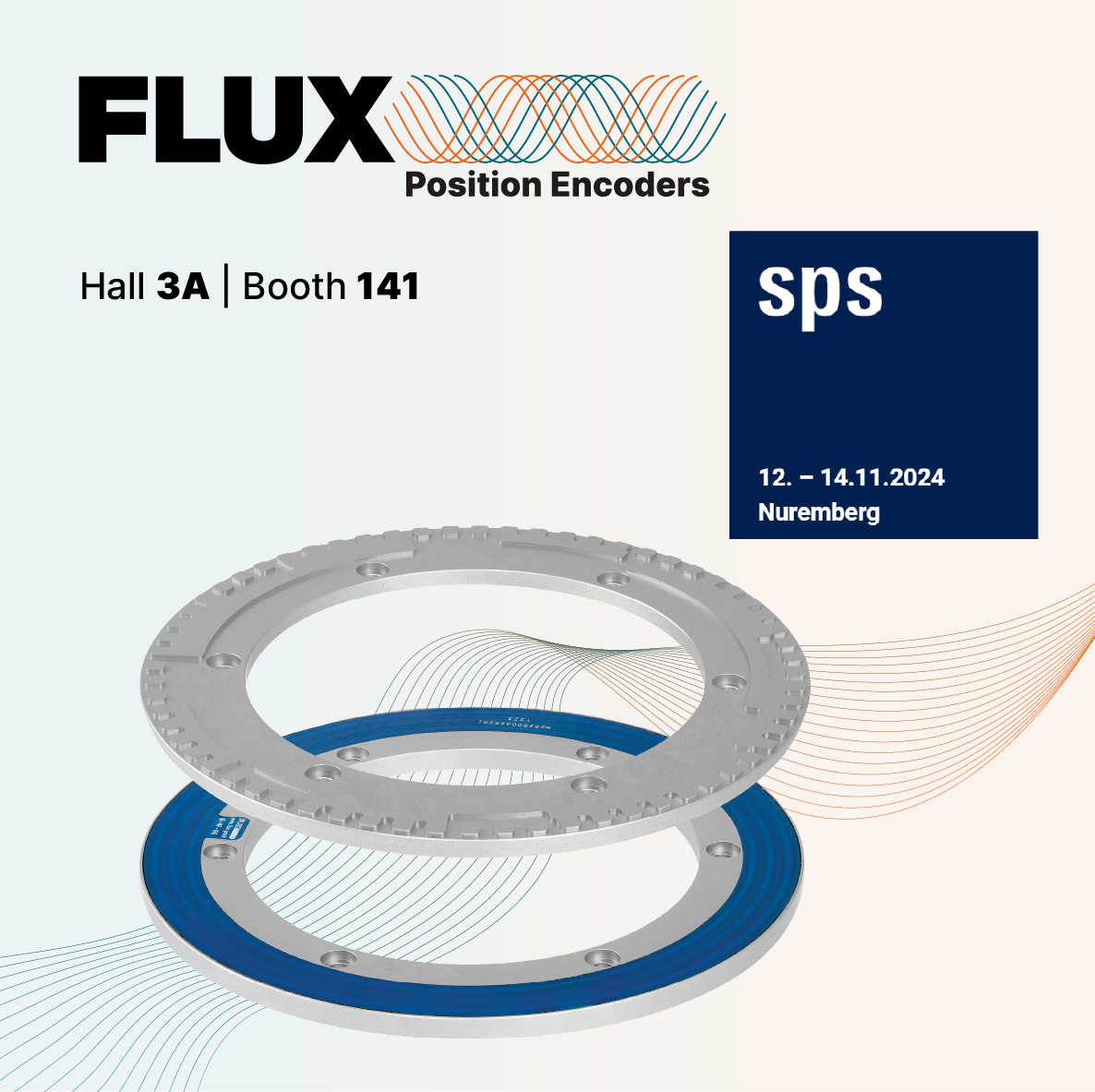 FLUX GmbH präsentiert auf der SPS 2024 den neuen induktiven Winkelcodierer IND-MAX